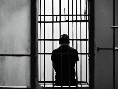 man in prison