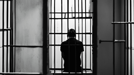 man in prison