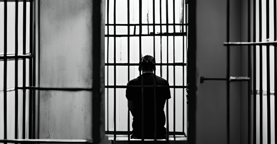 man in prison