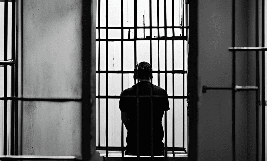 man in prison